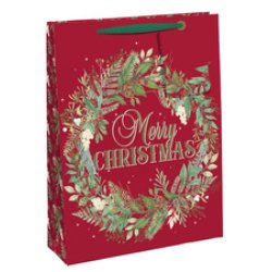 Clairefontaine Sac cadeau de Noël "Merry Christmas", large