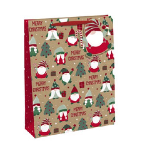 Clairefontaine Sac cadeau de Noël "Merry Christmas", moyen