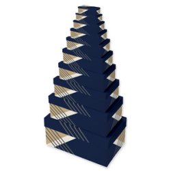 Clairefontaine Set de boîtes cadeau "Bleu", 10 pièces