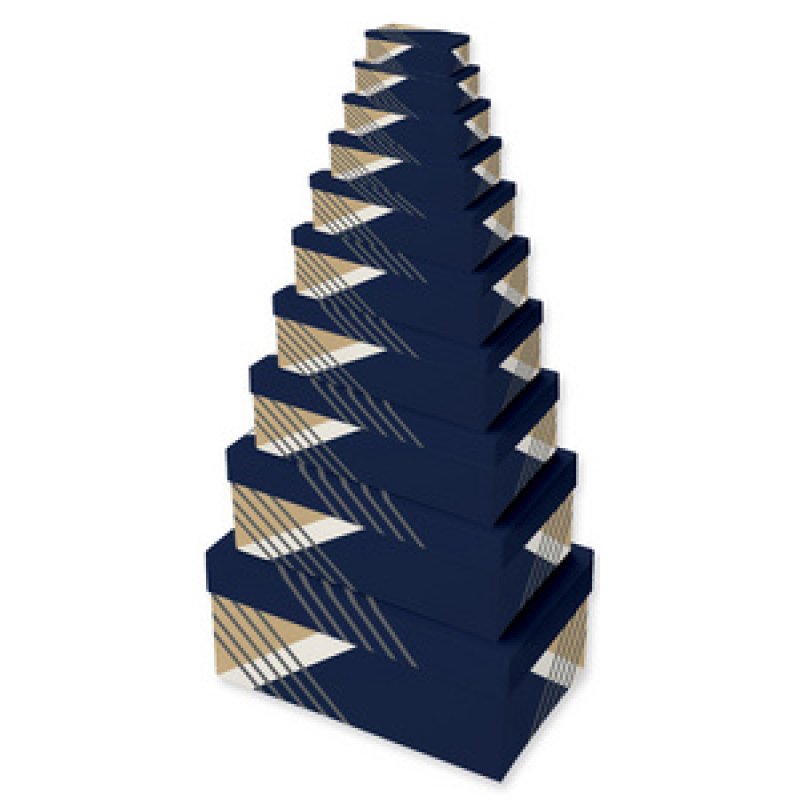 Clairefontaine Set de boîtes cadeau "Bleu", 10 pièces