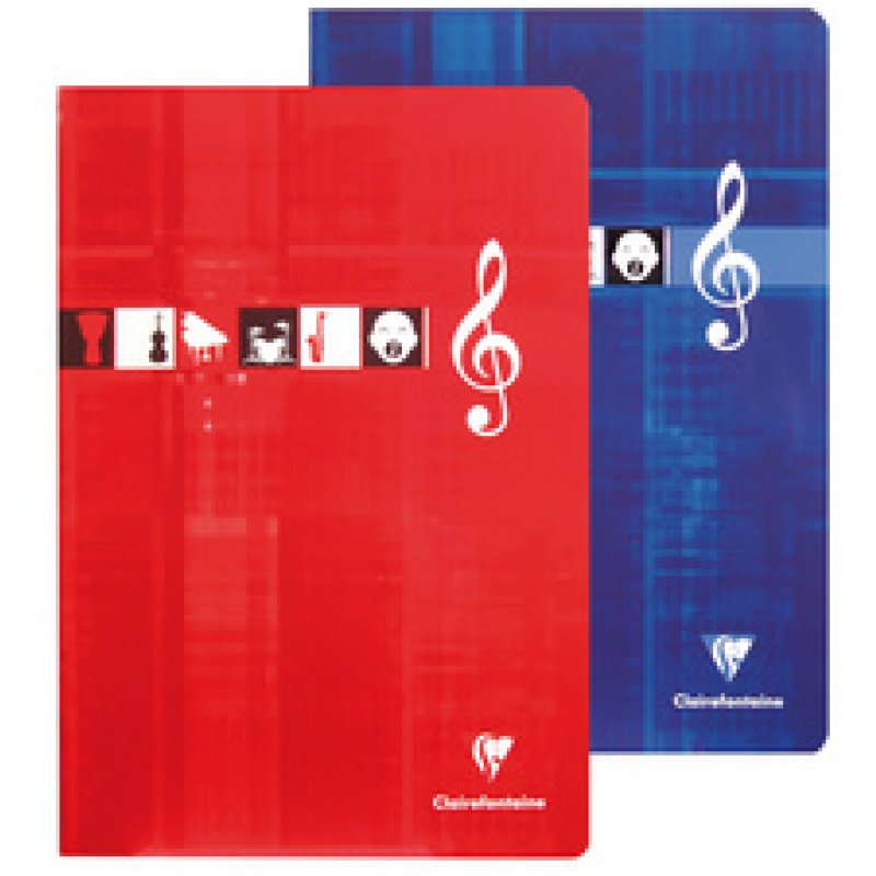 Clairefontaine Cahier piqûre Musique & Chant, A4, 96 pages