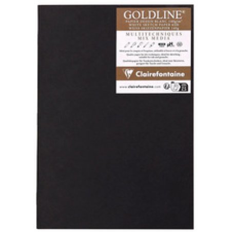 Clairefontaine Carnet de dessin GOLDLINE, A4, noir