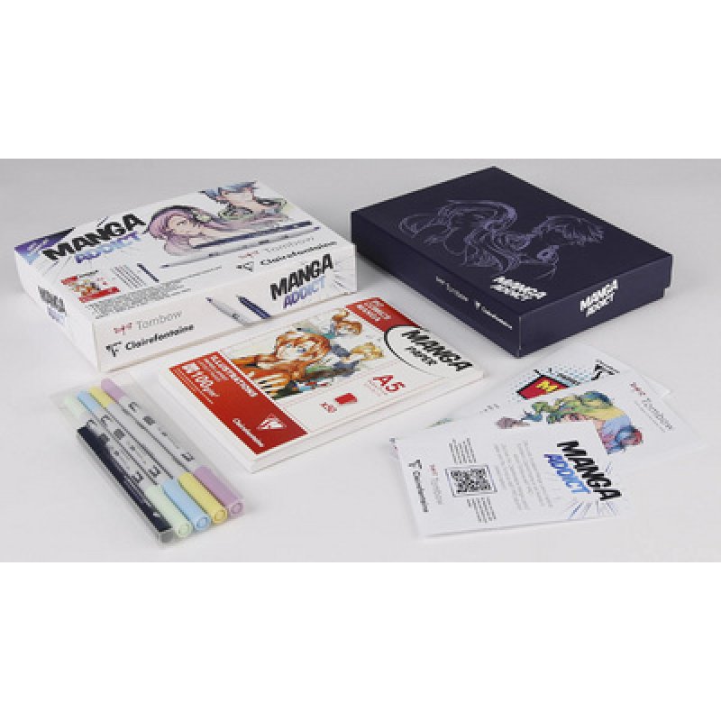 Clairefontaine Set Manga ADDICT, 6 pièces