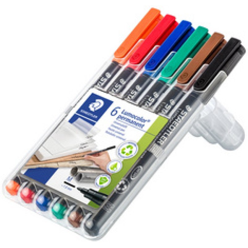 STAEDTLER Marqueur permanent 317M Lumocolor, étui de 8