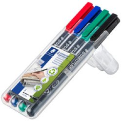 STAEDTLER Marqueur permanent 318F Lumocolor, étui de 6