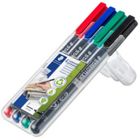 STAEDTLER Marqueur permanent 318F Lumocolor, étui de 6