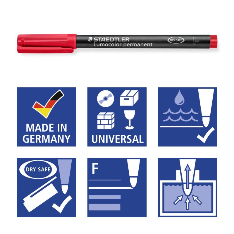 Staedtler Lumocolor permanent pen 318 permanent marker 8 pc(s)