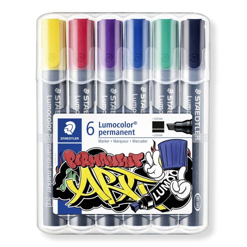 Staedtler Lumocolor permanent marker 350 marqueur indélébile 6 pièce(s)