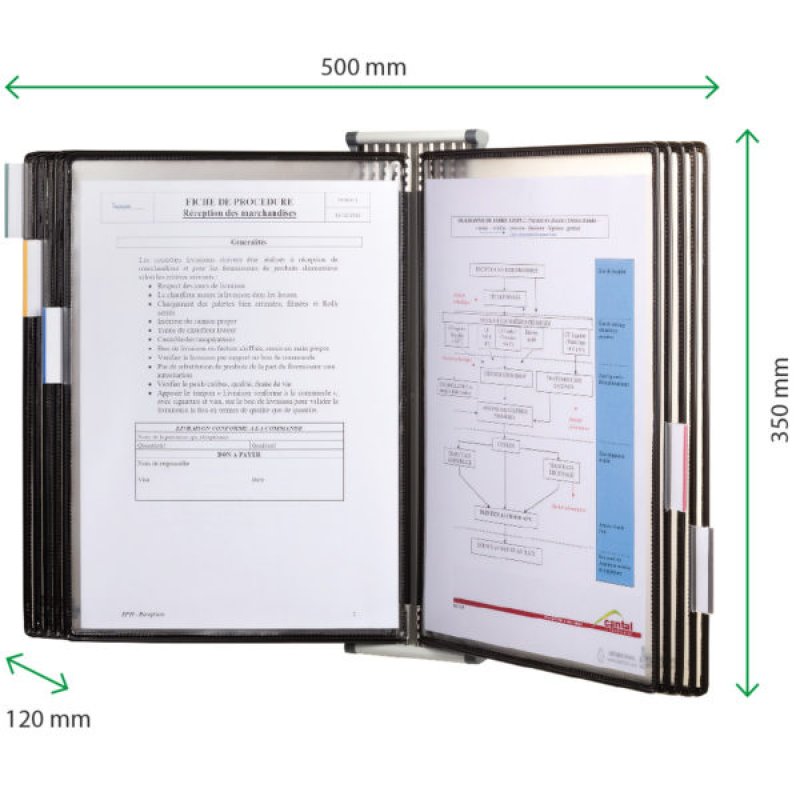 Tarifold 414507 document display carousel Wall Portrait A4