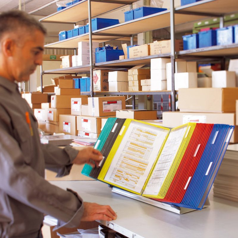 djois by tarifold Kit pupitre métal, avec 30 poches à pivot