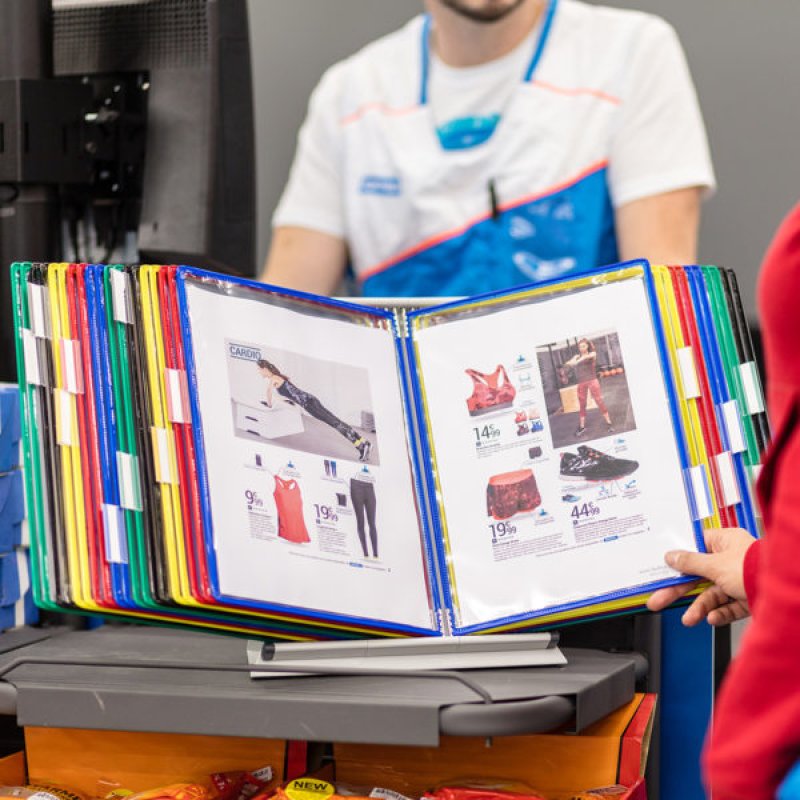 Tarifold 434309 document display carousel Desk/Wall Portrait A4