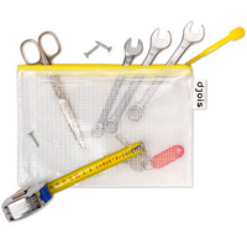 djois by tarifold Pochette à zip ZIPPER, A4, PVC, vert