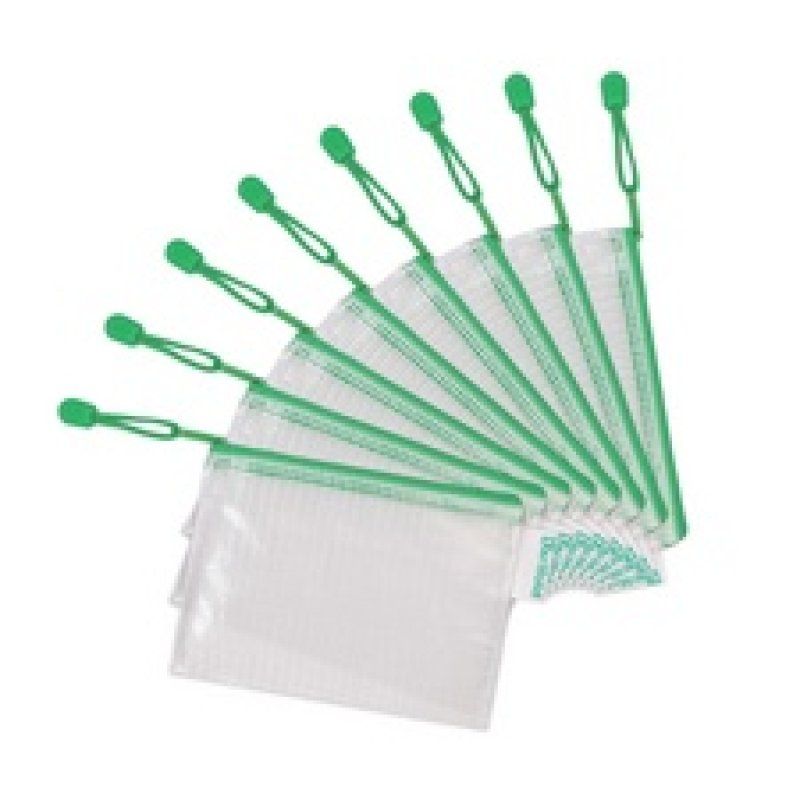 djois by tarifold Pochette à zip ZIPPER, A6, PVC, vert