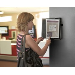 djois by tarifold Kit mural VEO, A4, équipé, argent / noir