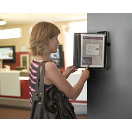 djois by tarifold Kit mural VEO, A4, équipé, argent / noir