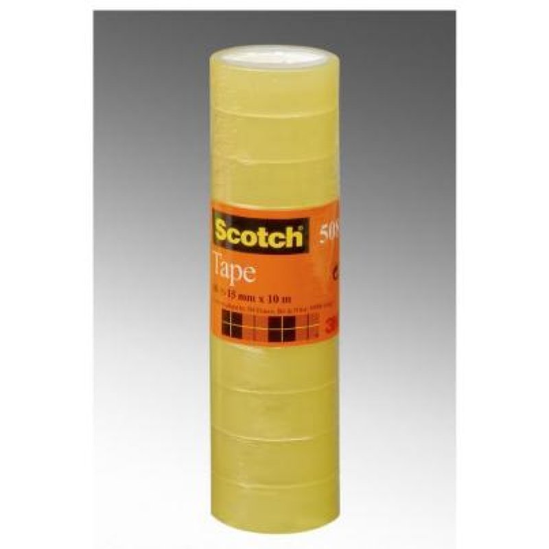 Scotch Ruban adhésif 508, transparent, 15 mm x 10 m