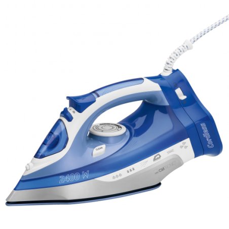 Clatronic DB 3706 iron Dry & Steam iron Ceramic soleplate 2400 W Blue, White