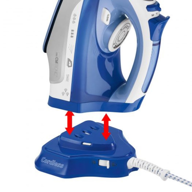 Clatronic DB 3706 iron Dry & Steam iron Ceramic soleplate 2400 W Blue, White