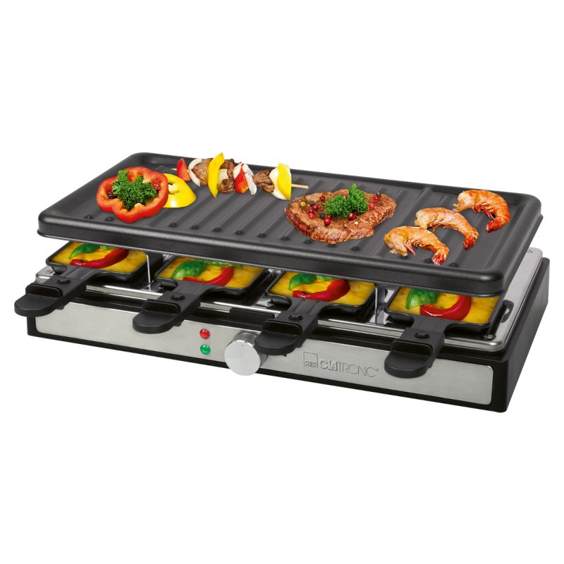 CLATRONIC Raclette-gril RG 3757, pour 8 personnes