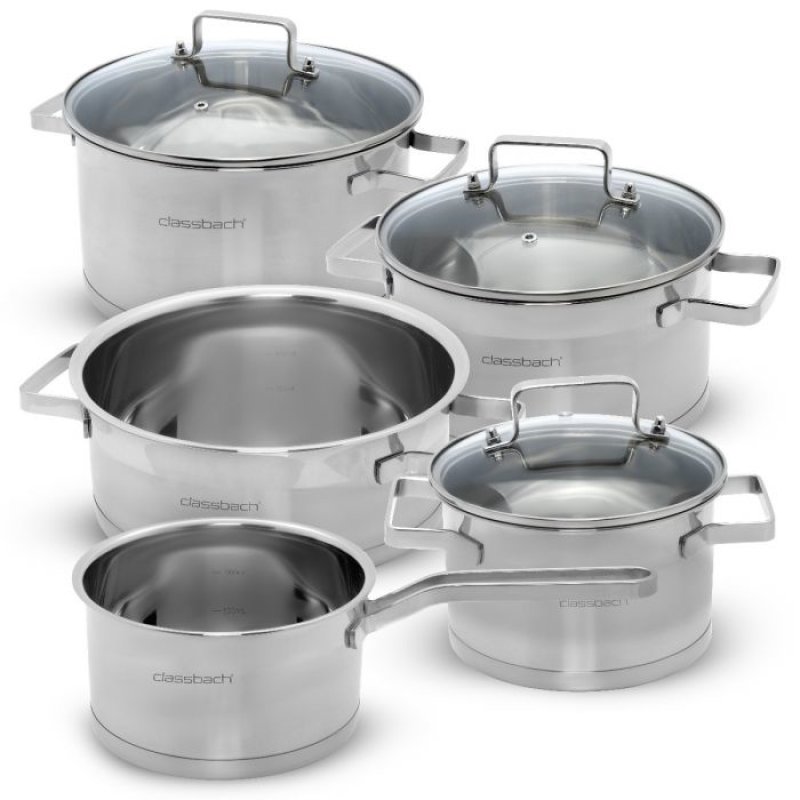 classbach Set de casseroles C-KTS 4016, 7 pièces, acier