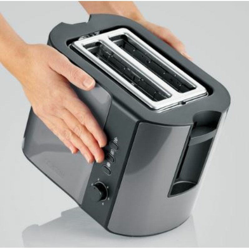Severin AT 9573 toaster 2 slice(s) 800 W Anthracite, Black