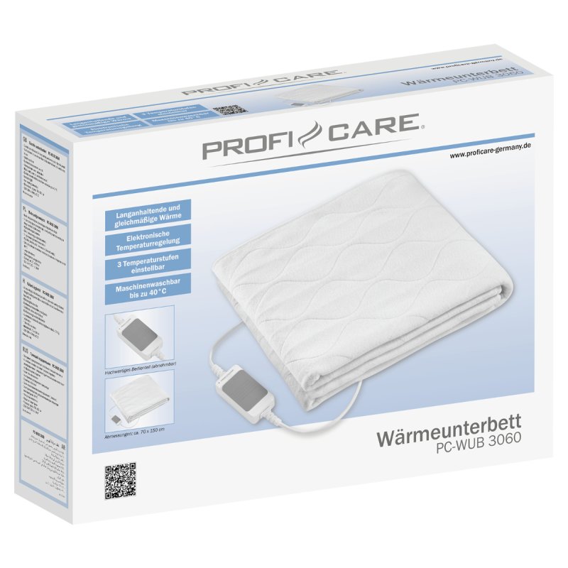 PROFI CARE Surmatelas chauffant WUB 3060, 700 x 1.500 mm
