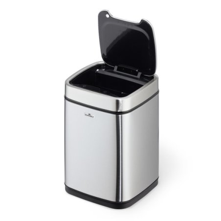 DURABLE Poubelle automatique "NO TOUCH", 6 litres, argent