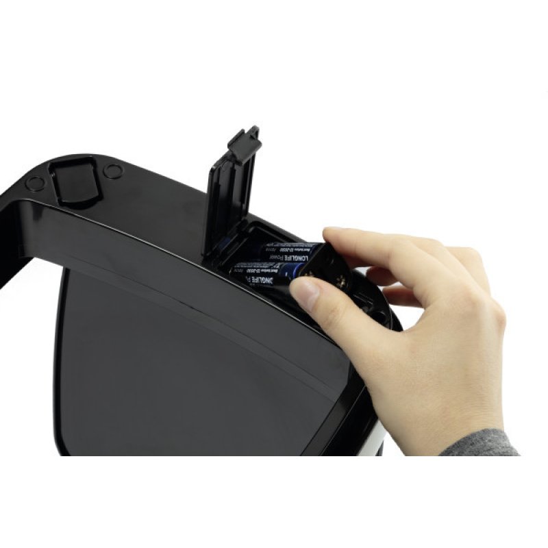 Durable TOUCH 12L Rectangulaire Acier inoxydable Argent, Noir