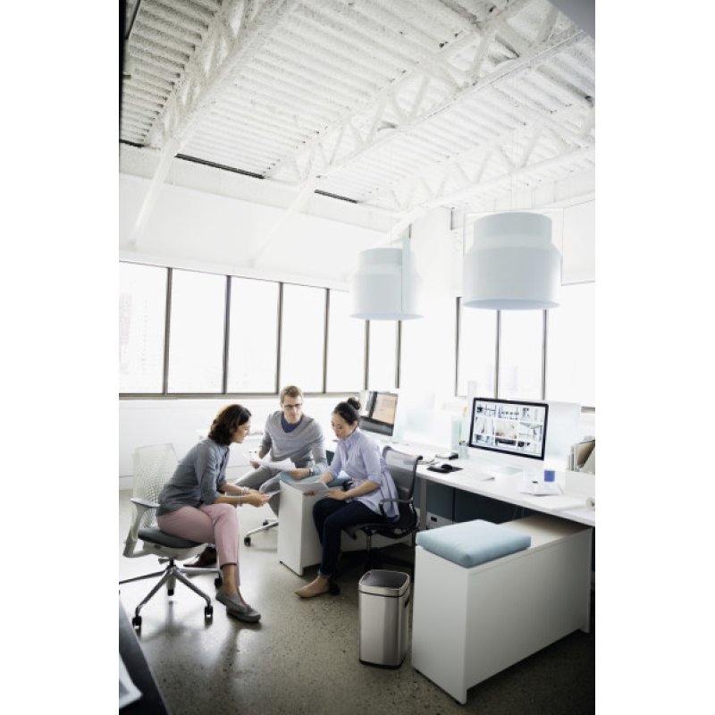 Durable TOUCH 12L Rectangulaire Acier inoxydable Argent, Noir