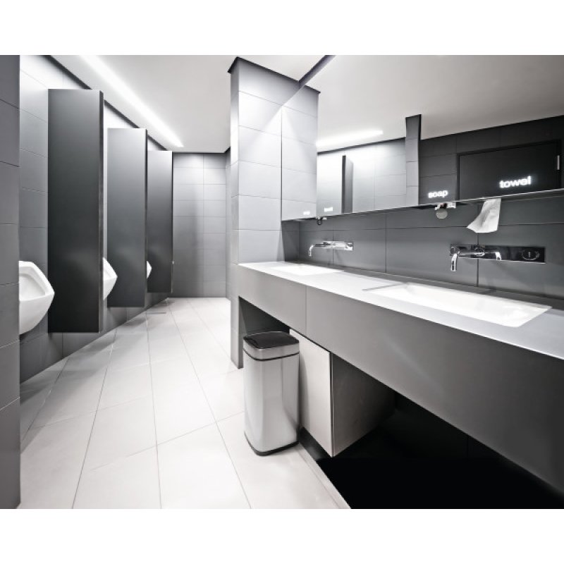 Durable TOUCH 21L Rectangulaire Acier inoxydable Noir, Argent