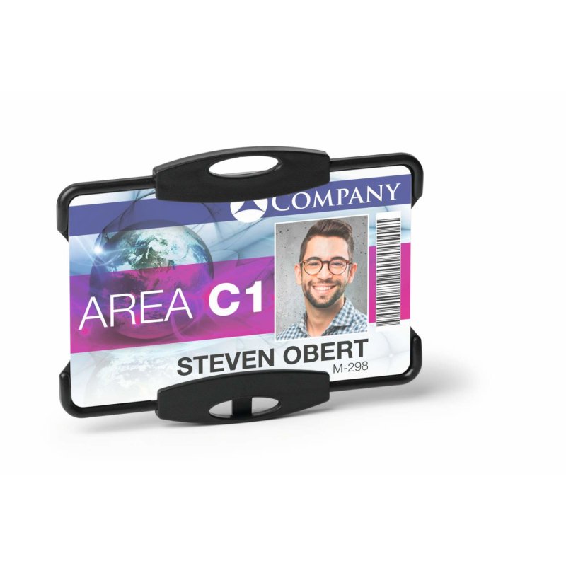 DURABLE Porte-badge "ECO", pour 1 badge, noir