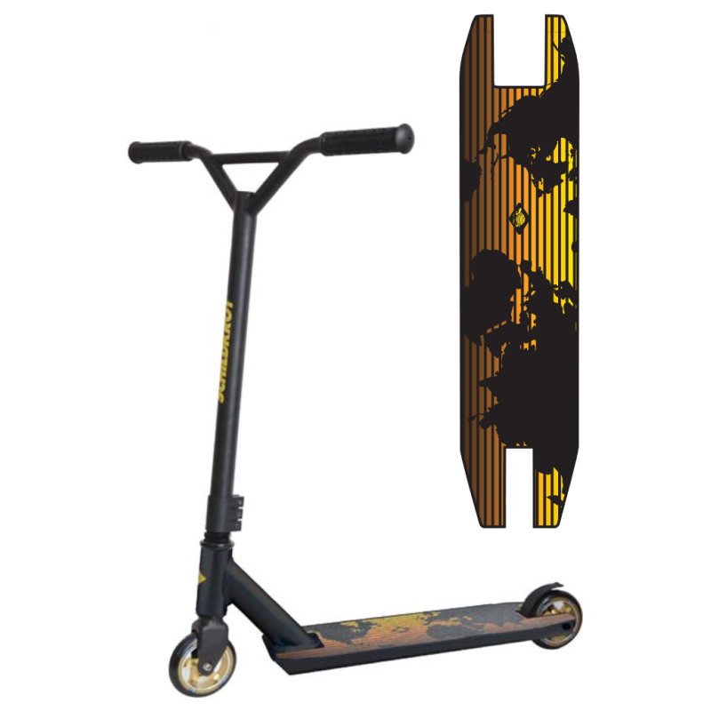 Schildkröt Funsports Untwist Universel Trottinette Stunt Noir, Jaune