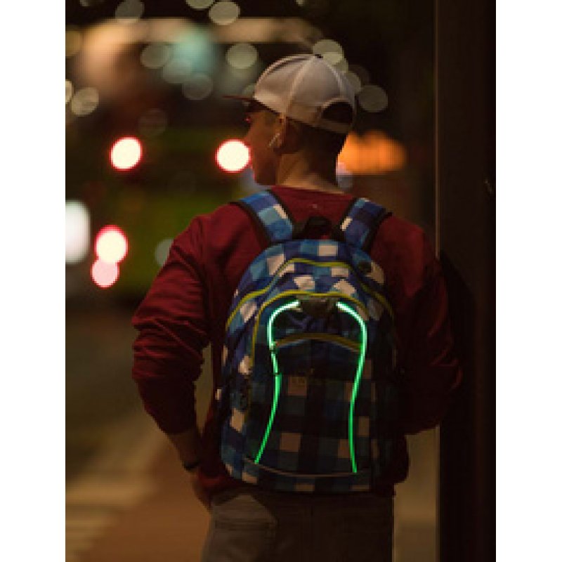 WHEEL BEE Sac à dos de loisirs Night Vision,orange/bleu/vert