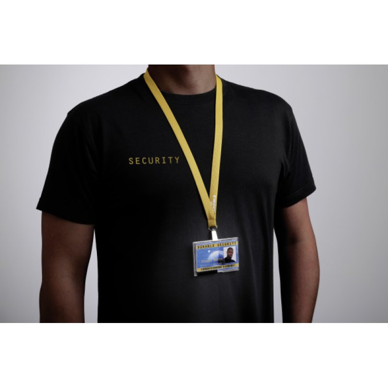 DURABLE Lacet textile SOFT COLOURS, jaune