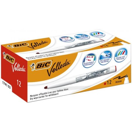 BIC 9581691 marker 12 pc(s) Fine tip Red