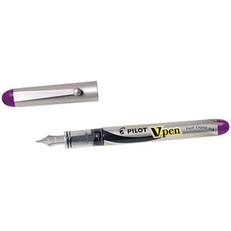 Pilot V-Pen stylo-plume Argent, Transparent