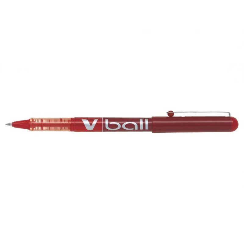 PILOT Stylo roller V Ball VB 5, pointe métal, rouge