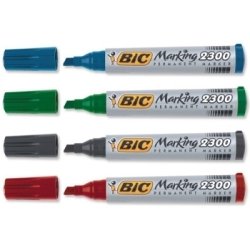 BIC Marqueur permanent 2300 Ecolutions, pointe biseautée,