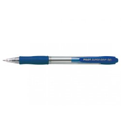 PILOT Stylo à bille rétractable SUPER GRIP M, bleu