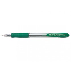 PILOT Stylo à bille rétractable SUPER GRIP M, vert