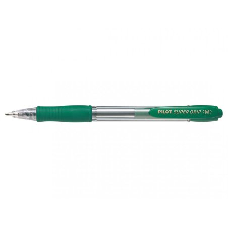 PILOT Stylo à bille rétractable SUPER GRIP M, vert