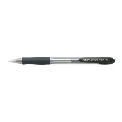 PILOT Stylo à bille rétractable SUPER GRIP M, noir