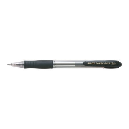 PILOT Stylo à bille rétractable SUPER GRIP M, noir