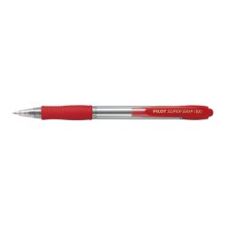 PILOT Stylo à bille rétractable SUPER GRIP M, rouge