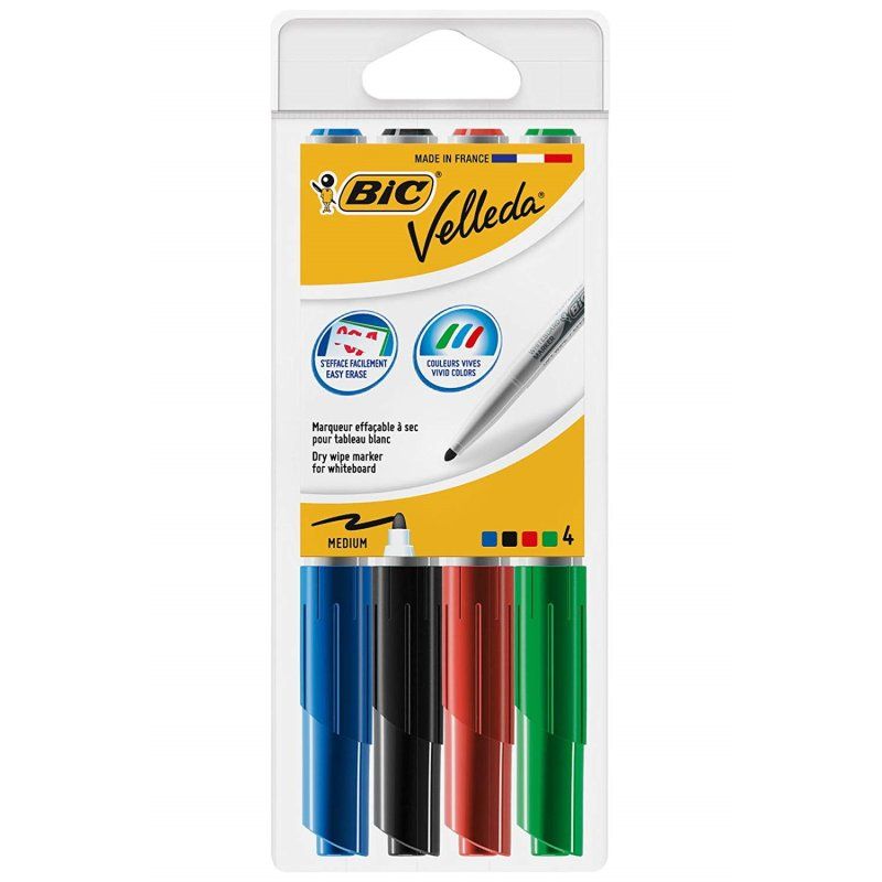 BIC Marqueur pour tableau blanc Velleda 1741, pointe ogive