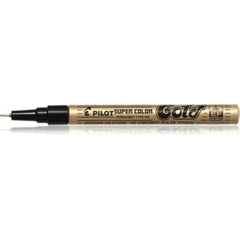 PILOT Marqueur permanent SUPER COLOR, pointe extra fine, or