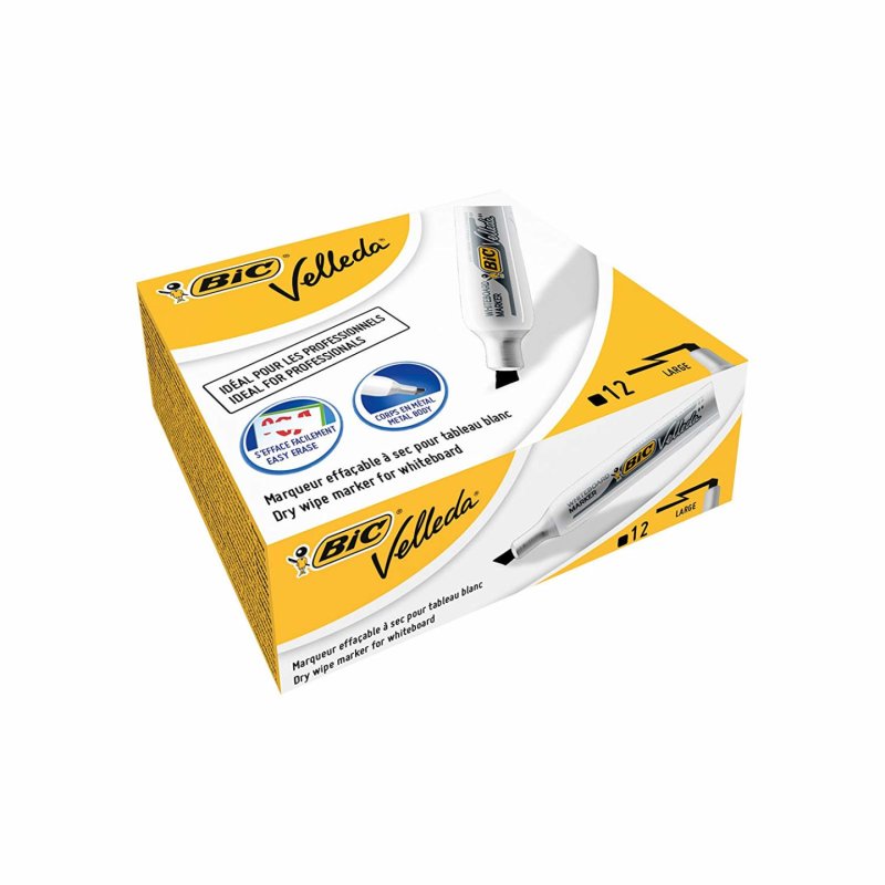 BIC Marqueur pour tableau blanc Velleda 1781, noir