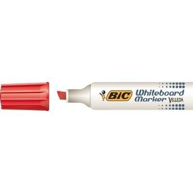 BIC Velleda 1781 marker 12 pc(s) Chisel tip Red
