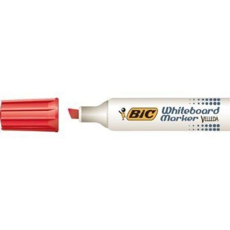 BIC Velleda 1781 marqueur 12 pièce(s) Pointe biseautée Rouge