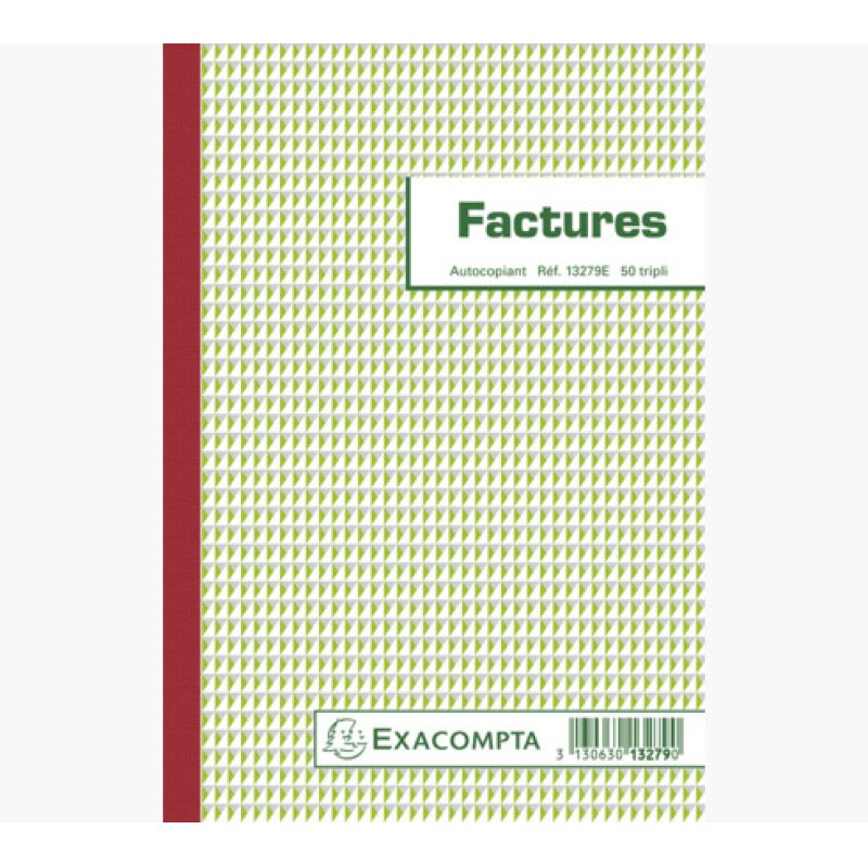 EXACOMPTA Manifold "Factures", 210 x 148 mm, tripli